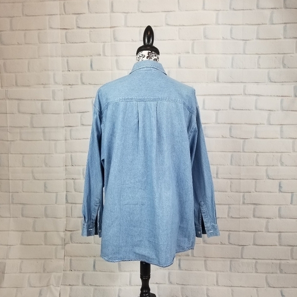 Mickey Unlimited button front shirt size L pockets - Picture 8 of 8